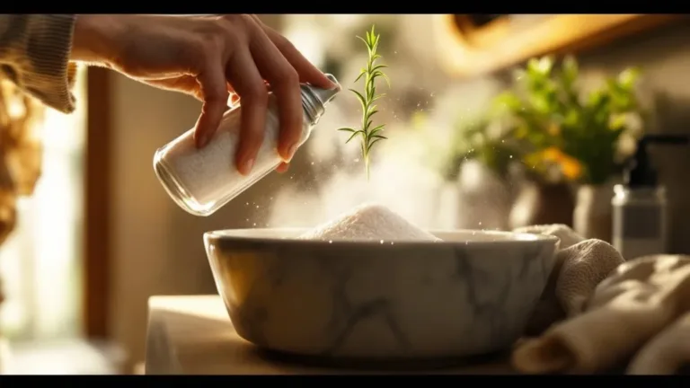 Vergeet chemische sprays: hoe rozemarijn en zout je badkamer natuurlijk opfrissen